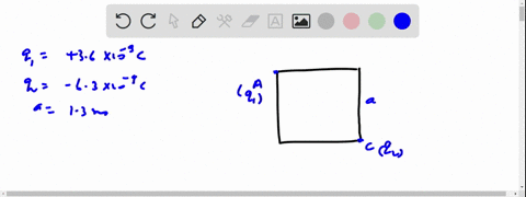 a-36-nc-point-charge-is-placed-at-one-corner-of-a-square-labelled-a-and-a-63-nc-charge-is-placed-on-the-corner-diagonally-opposite-labelled-c-the-sides-of-the-square-have-a-length-of-13-m-a-06934