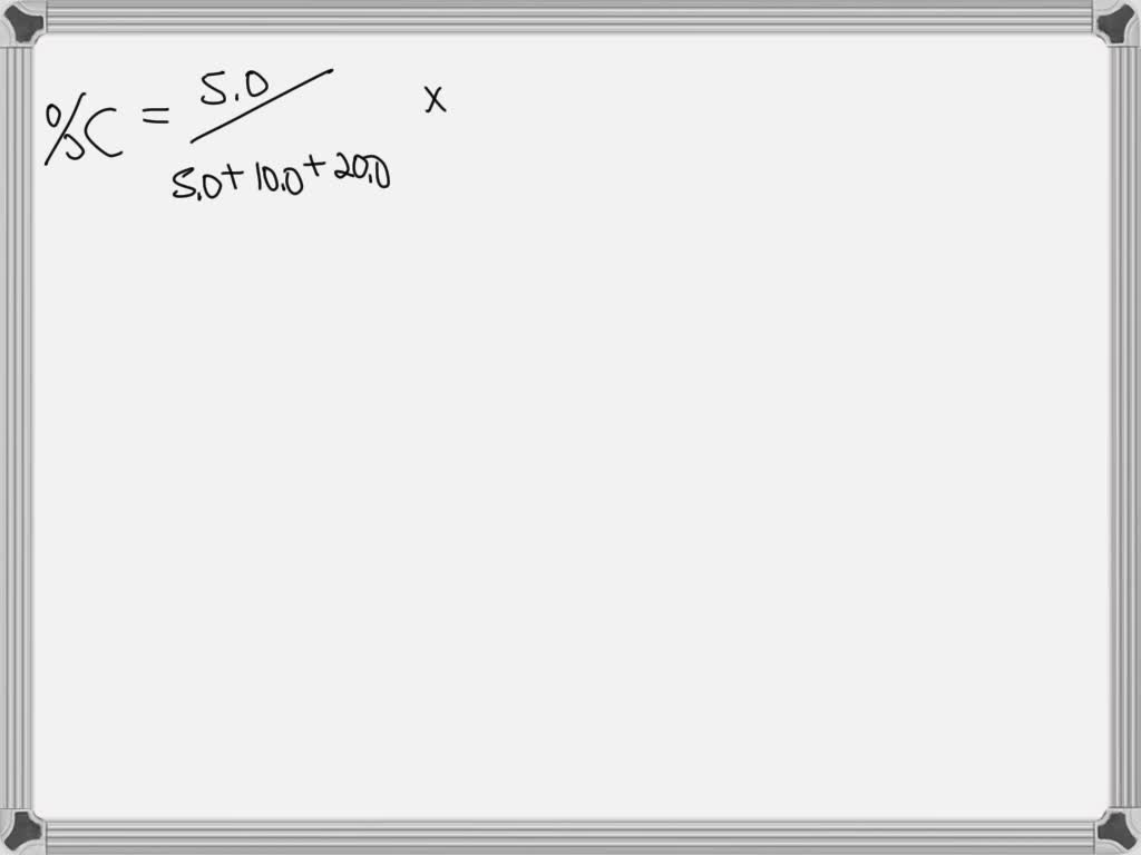 SOLVED A sample of chemical X is found to contain 5.0 grams of oxygen, 10.0 grams of carbon