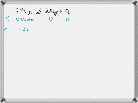 if-one-starts-with-pure-no2g-at-a-pressure-of-0500-atm-the-total-pressure-inside-the-reaction-vessel-when-2no2g-2nog-o2g-reaches-equilibrium-is-0674-atm-calculate-the-equilibrium-partial-pre-26386