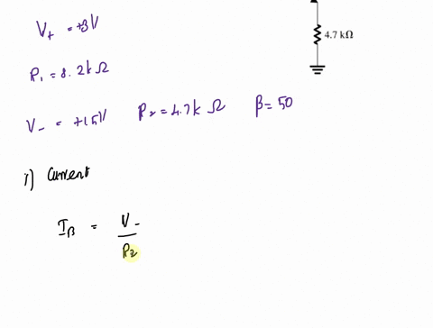 for-the-circuit-shown-in-the-figure-find-the-emitter-base-and-collector-voltages-and-currents-use-50-but-assume-vbe-08-v-independent-of-current-level-3-v-82-ko-15-v-47-kq-43699