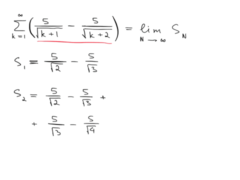 for-the-following-telescoping-series-find-formula-for-the-nth-term-of-the-sequence-of-partial-sums-sa-then-evaluate-lim-so-to-obtain-the-value-of-the-series-state-that-the-series-diverges-0_-91066