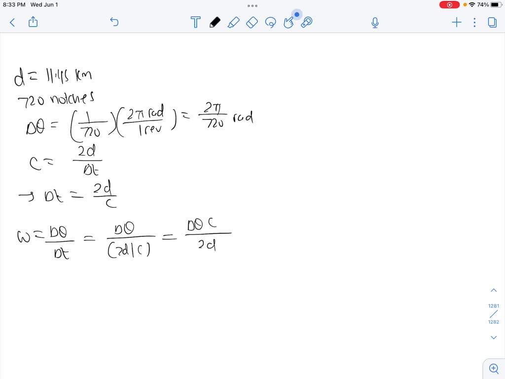 SOLVED In an experiment to measure the speed of light using the