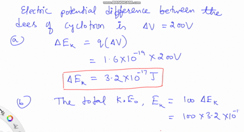 a-proton-circulates-in-a-cyclotron-beginning-approximately-at-rest-at-the-center-whenever-it-passes-86016
