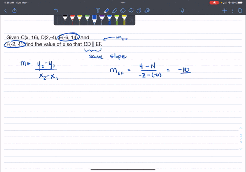 given-cx-16-d2-4-e-6-14-and-f-2-4-find-the-value-of-x-so-that-cd-ef-68699
