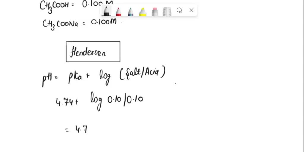 SOLVED: Calculate [H3O+] and [C2H3O2-] in a solution that is 0.100 M in ...