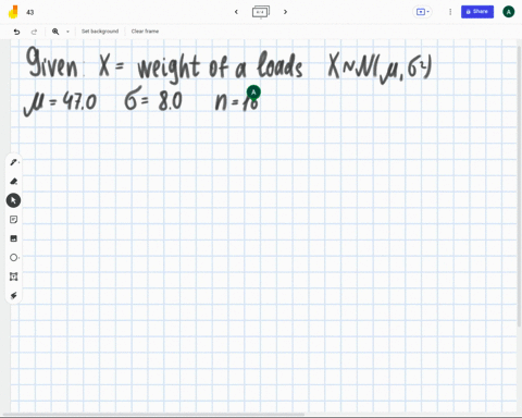 the-mean-weight-of-loads-of-rock-is-470-tons-with-a-standard-deviation-of-80-tons-if-16-loads-are-chosen-at-random-for-a-weight-check-find-the-probability-that-the-mean-weight-of-those-loads-43092