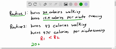 kevin-is-choosing-between-two-exercise-routines-in-routine-1-he-burns-20-calories-walking-he-then-runs-at-a-rate-that-burns-155-calories-per-minute-in-routine-2-he-burns-43-calories-walking-26297