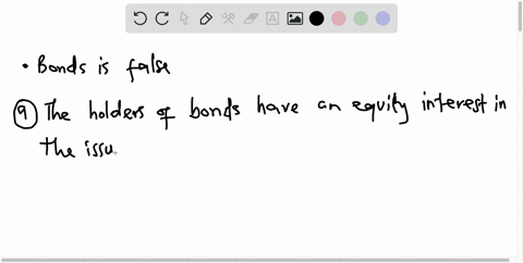 which-one-of-the-following-statements-concerning-bonds-is-false-a-the-holders-of-bonds-have-an-equity-interest-in-the-issuing-organization-b-the-return-a-holder-receives-assuming-the-bond-is-08129