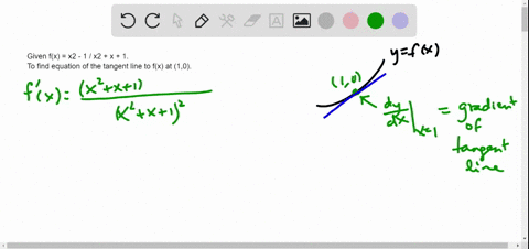 find-an-equation-of-the-tangent-line-to-the-graph-of-the-given-function-at-the-specified-point-fx-x2-1-x2-x-1-10-y-71697