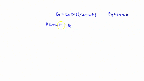 7-the-electric-field-of-a-plane-em-wave-is-given-by-ex-e0-cos-kz-t-ey-ez-0-determine-a-the-magnitude-and-direction-of-b-and-b-the-direction-of-propagation-50466