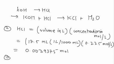 what-volume-of-a-0153-m-potassium-hydroxide-solution-is-required-to-neutralize-175-ml-of-a-0225-m-hydrochloric-acid-solution-ml-potassium-hydroxide-56087