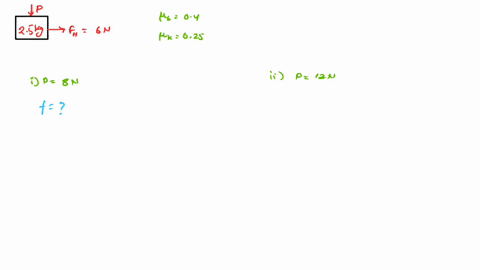 a-25-kg-block-is-initially-at-rest-on-a-horizontal-surface-a-horizontal-force-f-of-magnitude-60-n-and-a-vertical-force-p-are-then-applied-to-the-block-the-coefficients-for-friction-for-the-b-55931
