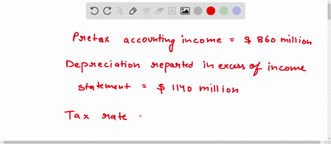 g-reported-pretax-accounting-income-of-860-million-for-the-current-year-depreciation-reported-in-the-tax-return-in-excess-of-depreciation-in-the-income-statement-was-1140-million-the-excess-11372