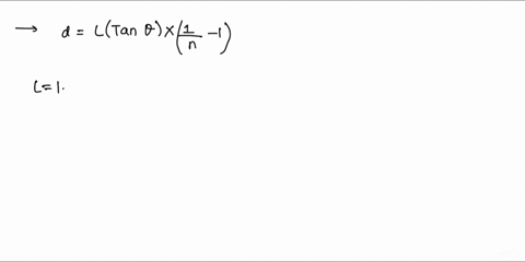 when-the-light-ray-illustrated-in-the-figure-below-passes-through-the-glass-block-of-index-of-refraction-n-150-it-is-shifted-laterally-by-the-distance-d-let-l-158-cm-and-280-a-find-the-value-78043