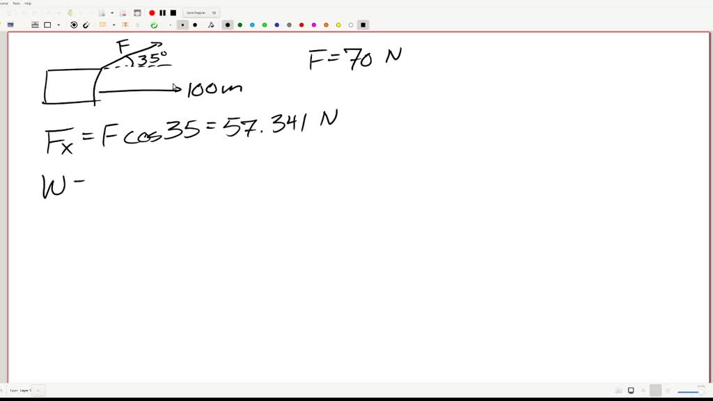 SOLVED: A wagon is pulled a distance of 100 m along a horizontal path ...