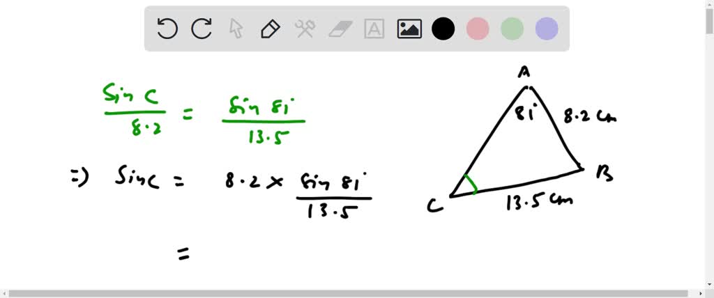 SOLVED: The diagram shows triangle ABC. Calculate the length of AC.