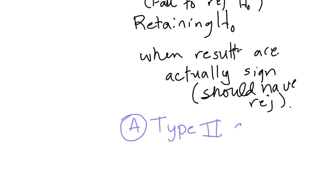 SOLVED Retaining the null hypothesis when your results are actually
