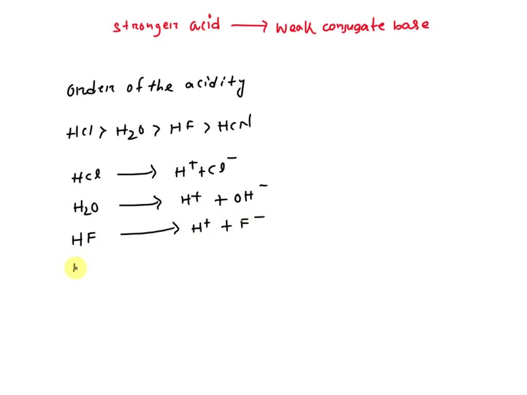 SOLVED HCI (aq) is a strong acid, which means that HCl is a stronger