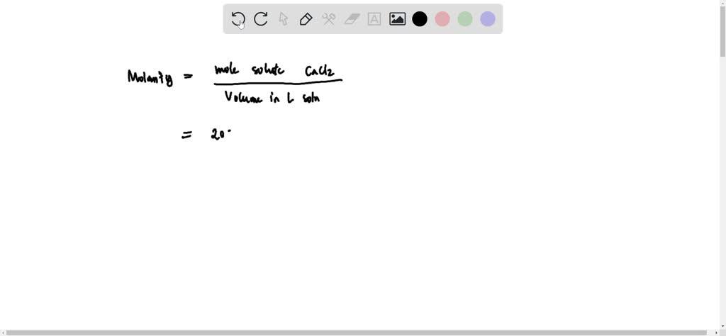 Solved A Chemist Dissolved 24 Grams Of Cacl2 Molecular Mass 11098 Gmol In Water To Prepare 7102