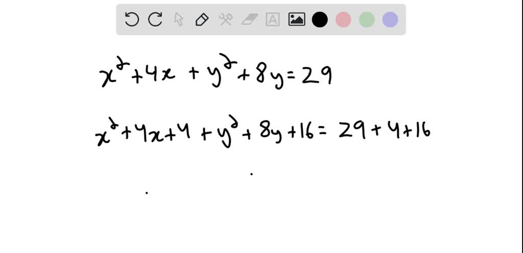 SOLVED: Find the center and the radius of the circle with the equation ...