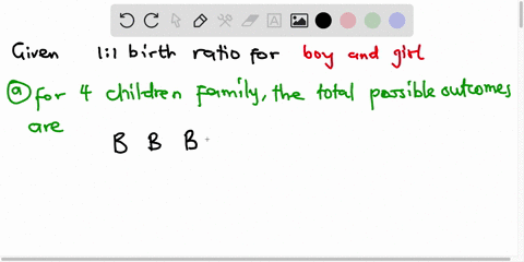 assuming-a-11-birth-ratio-the-laws-of-probability-predict-that-half-the-children-in-a-family-will-be-boys-and-half-will-be-girls-a-what-is-the-probability-that-this-expected-outcome-would-oc-60967
