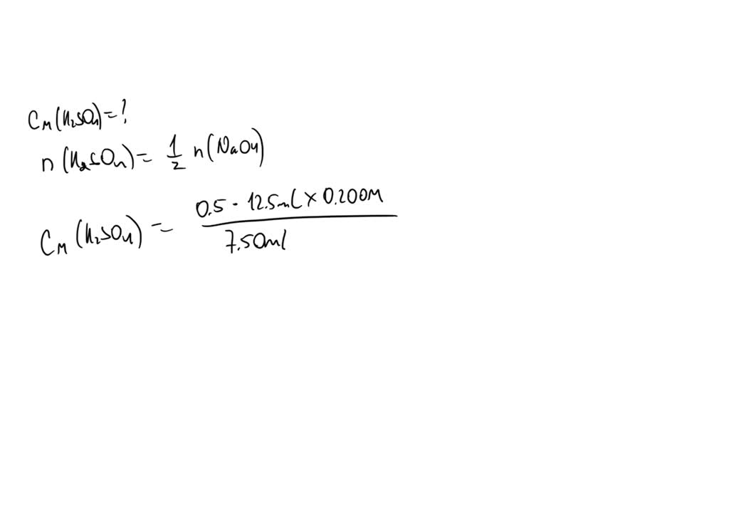SOLVED That acidbase reaction between sulfuric acid, H2SO4, and