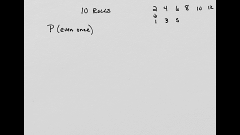 a-pair-of-dice-is-rolled-ten-times-find-the-probability-of-rolling-an-even-total-exactly-once-the-probability-that-an-even-total-is-rolled-exactly-once-is-______-round-to-three-decimal-place-19473