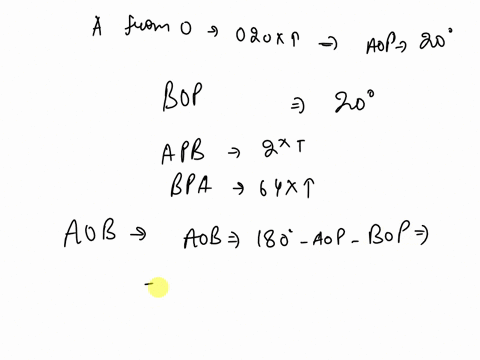 9-a-and-b-in-that-order-are-three-points-in-straight-line-the-bearings-of-a-and-b-from-o-are-020t-from-point-p-4-km-from-oin-nw-direction-the-bearings-of-a-and-b-are-2t-and-64t-respectively-19816