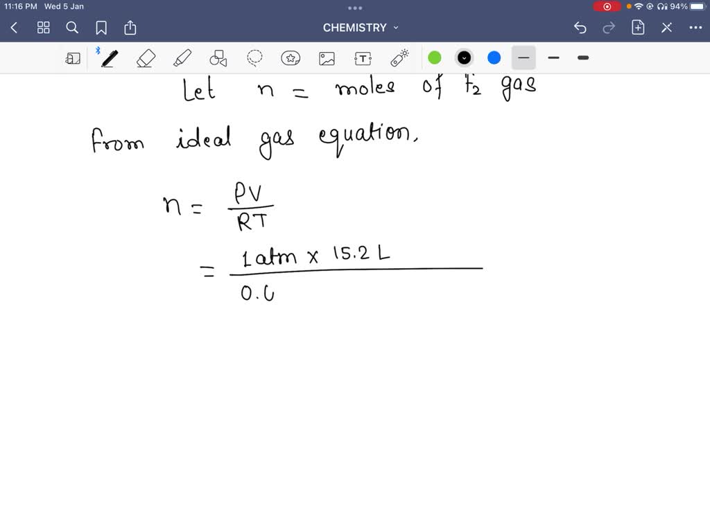 SOLVED: How many moles of bromine trifluoride are needed to produce 15.2 L  of fluorine gas according to the following reaction at 0 °C and 1 atm?  bromine trifluoride (g) bromine (g) +