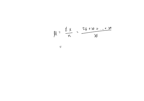 8-the-numbers-of-minutes-that-30-members-of-a-high-school-cross-country-ran-during-a-practice-session-are-shown-summarize-the-center-and-spread-of-the-data-using-either-the-mean-und-standard-deviation