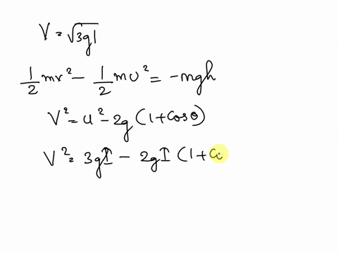 the-bob-of-a-stationary-pendulum-is-given-a-sharp-hit-to-impart-it-a-horizontal-speed-of-sqrt3-g-l-f-25239