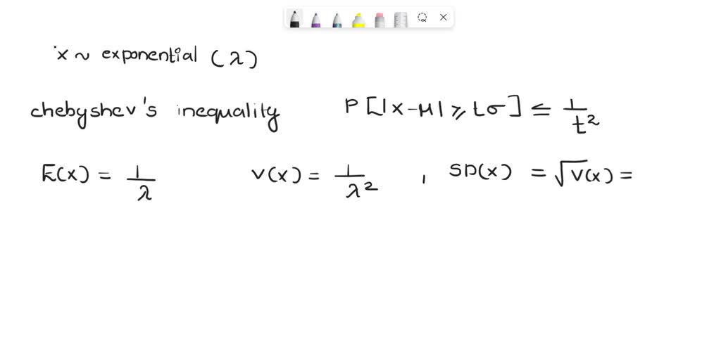 VIDEO solution: Let x be an exponential RV with lambda =(1)/(20). (a ...