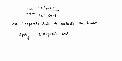 even-though-the-following-limit-can-be-found-using-the-theorem-for-limits-of-rational-functions-at-infinity-use-lhopitals-rule-to-find-the-limit-4x2-8x-lim-x-0-3x2-6x-select-the-correct-choi-80867