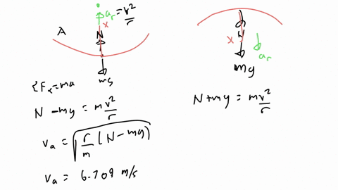 a-small-block-with-mass-0035-kg-slides-in-a-vertical-circle-of-radius-0425-m-on-the-inside-of-a-circular-track-during-one-of-the-revolutions-of-the-block-when-the-block-is-at-the-bottom-of-i-80659