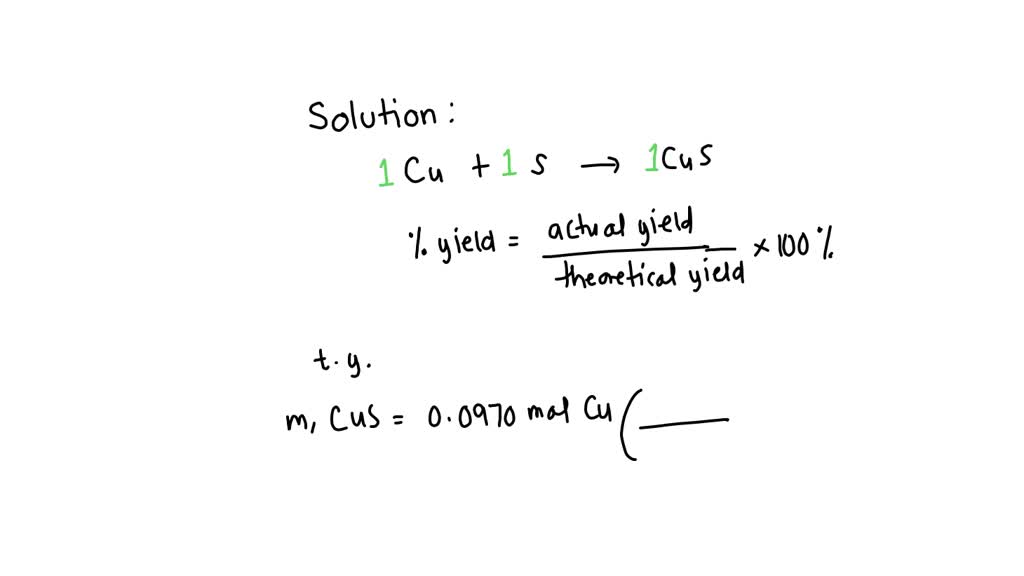 SOLVED When copper is heated with an excess of sulfur, copper(I