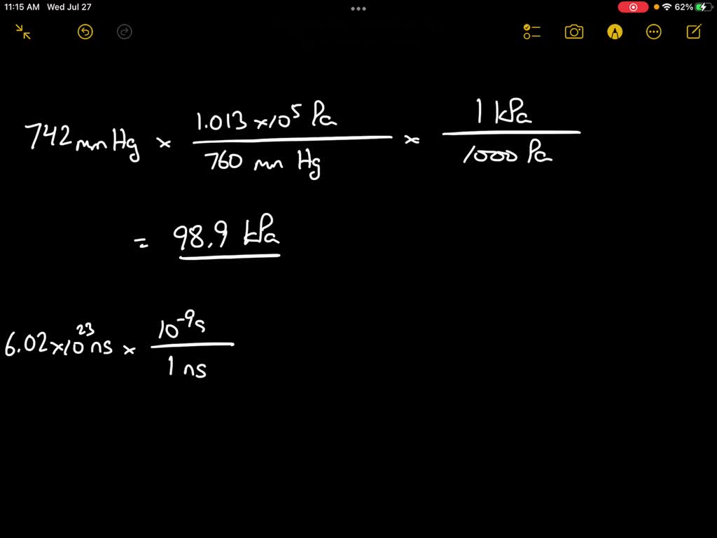 5.64 105 atm 2025 742 mm hg