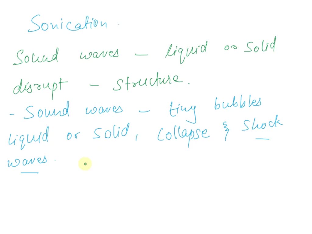 SOLVED What is the purpose of sonication? a) Lysing the cells to