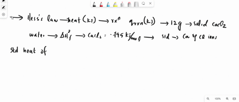 use-hess-law-to-calculate-the-heat-kj-of-reaction-qrxn-kj-when-12-g-of-solid-calcium-chloride-cacl2is-dissolved-in-water-the-standard-state-heat-of-formation-hf-of-solid-calcium-chloride-is-61212
