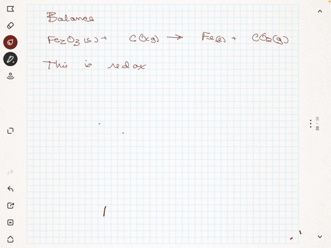 balance-the-following-chemical-reaction-be-sure-to-include-1-in-the-blank-for-any-compounds-with-a-stoichiometric-coefficient-of-1-fe2o3s-cog-fel-co2g