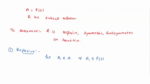 let-a-ps-where-s-is-a-set-and-let-r-be-the-subset-relation-determine-whether-or-not-the-given-relation-r-on-the-set-a-is-reflexive-symmetric-antisymmetric-or-transitive-13924