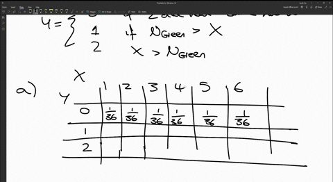 7-suppose-you-roll-two-fair-six-sided-dice-one-of-which-is-red-and-the-other-of-which-is-green-define-the-following-random-variables-x-the-number-shown-on-the-red-die-y-0-if-the-two-dice-sho-28986