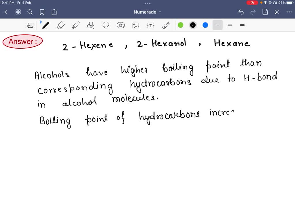 SOLVED: Rank the boiling point of these three compounds from highest to ...