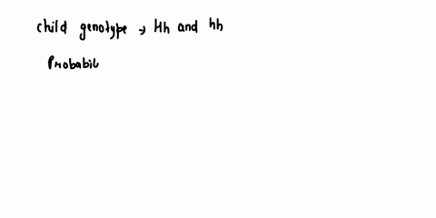 huntingtons-disease-is-caused-by-the-allele-h-which-is-completely-dominant-to-the-normal-recessive-allele-h-consider-a-couple-where-the-man-has-the-genotype-hh-and-the-woman-has-the-genotype-97906