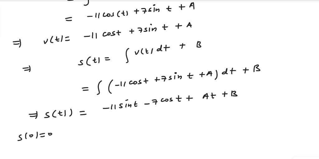 SOLVED: A Particle Is Moving With The Given Data. Find The Position Of ...