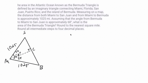 he-area-in-the-atlantic-ocean-known-as-the-bermuda-triangle-is-defined-by-an-imaginary-triangle-connecting-miami-florida-san-juan-puerto-rico-and-the-island-of-bermuda-measuring-on-a-map-the-01963