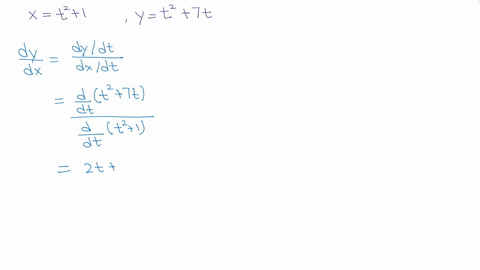find-dydx-and-d2ydx2x-t2-1-y-t2-7tdydx-d2ydx2-for-which-values-of-t-is-the-curve-concave-upward-enter-your-answer-using-interval-notation-04995