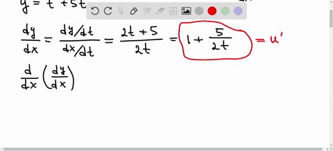 find-dydx-and-d2ydx2-x-t2-1-y-t2-5t-for-which-values-of-t-is-the-curve-concave-upward-enter-your-answer-using-interval-notation-37571