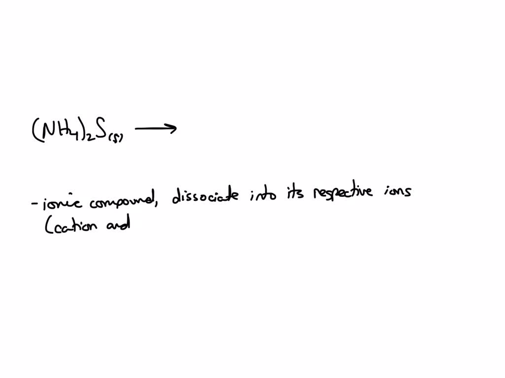 SOLVED: Complete the balanced dissociation equation for the compound ...