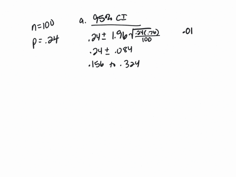 question-1-sample-from-binomial-population-is-collected-sample-size-is-n100-and-the-sample-mean-is-x-p-24-a-calculate-the-95-confidence-interval-on-the-population-proportion-parameter-p-a500-80418