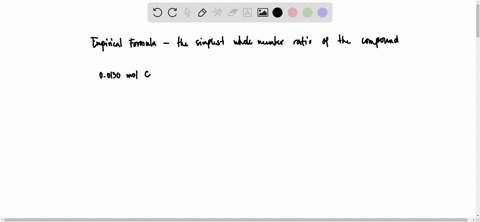 what-is-the-empirical-formula-of-the-following-compound-if-the-sample-contains-00130-mol-c00390-mol-hand-00065-mol-o-90743